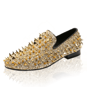 Spiked Design - Leather Dance Shoes
