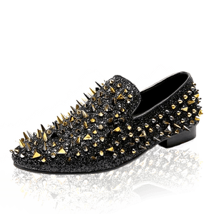 Spiked Design - Leather Dance Shoes