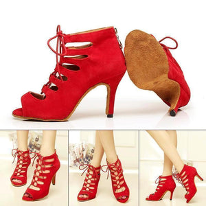 Scarlett - Latin Dance Boots (Red)
