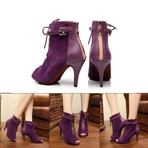 Scarlett - Latin Dance Boots (Purple)