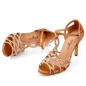 Amelia - Rhinestones Latin Dance Shoes