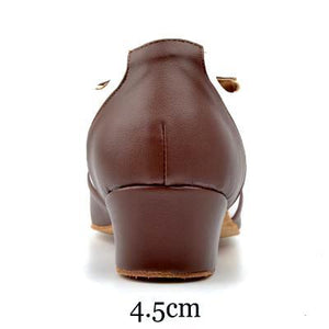 Modern Men's Ballroom Heel 2.5/4.5cm (Brown/White)