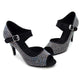 Emma - Rhinestones Black Bronze Dance Shoes