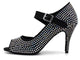 Emma - Rhinestones Black Bronze Dance Shoes
